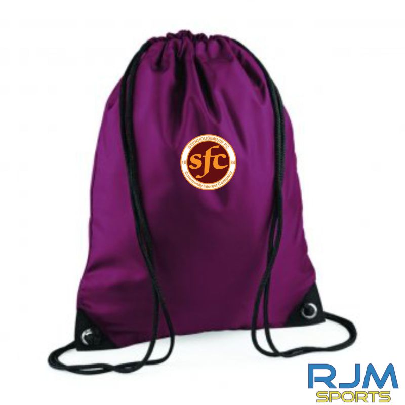 Stenhousemuir Draw String Bag Maroon