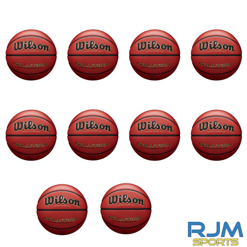 Basketball England Wilson Solution 10 Ball Deal