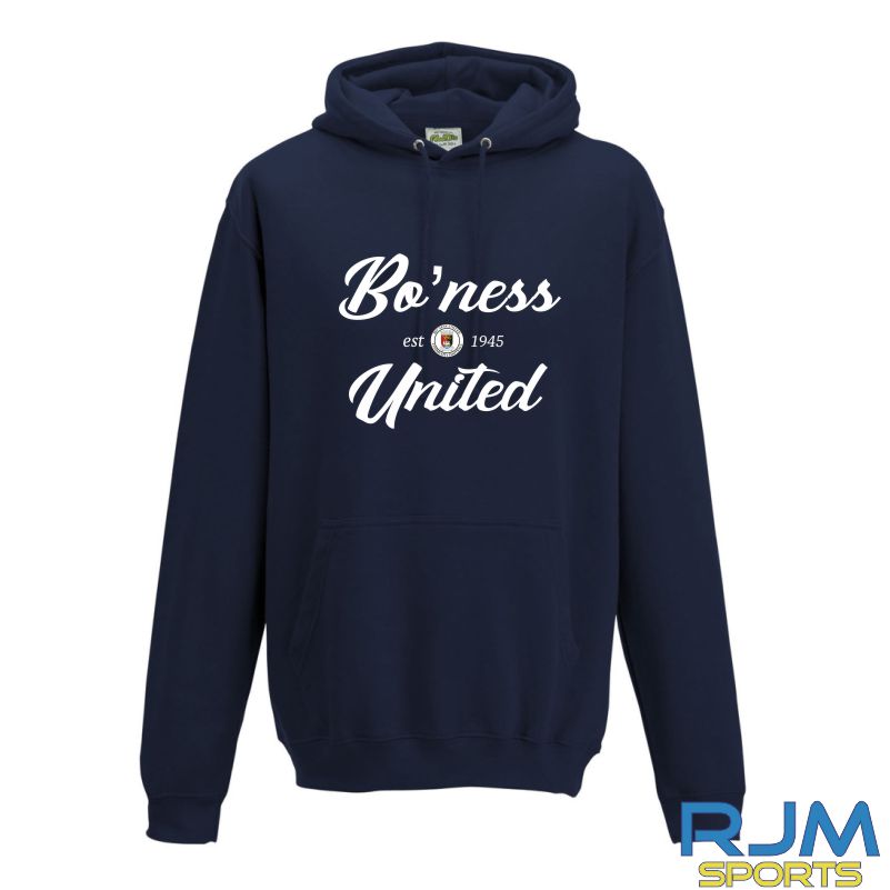 Bo'ness Utd FC AWDis College Hoodie New French Navy