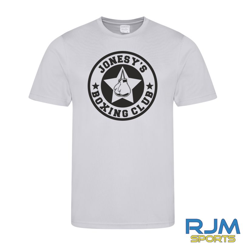 Jonesy's Boxing Club AWDis Cool Wicking T-Shirt Heather Grey