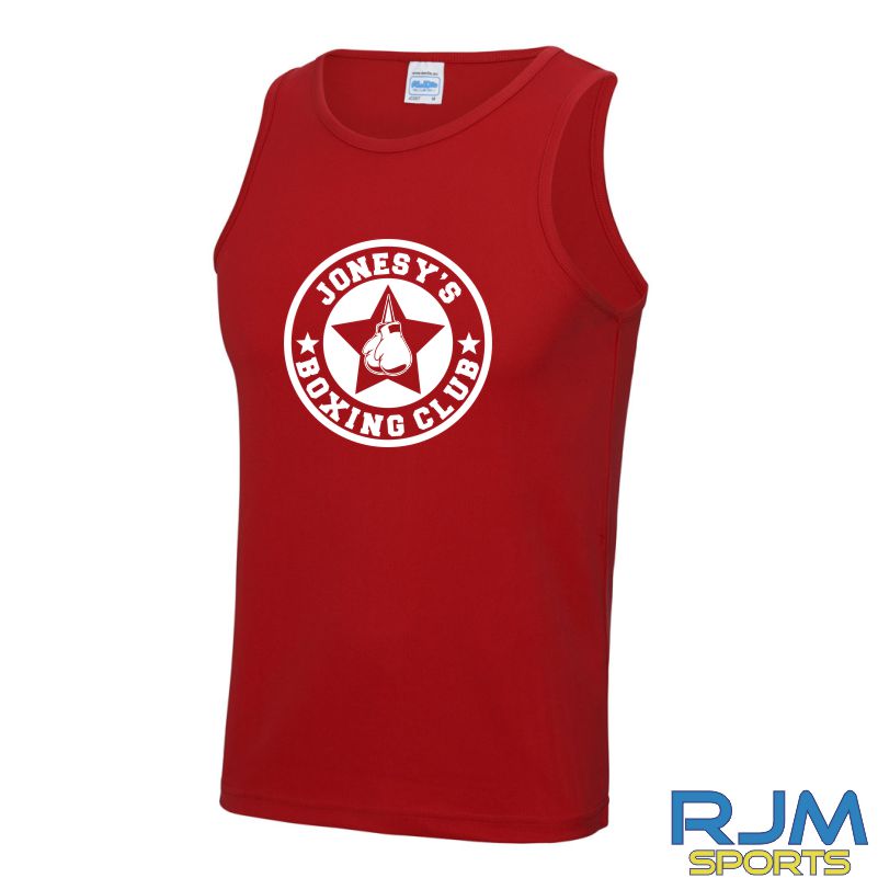 Jonesy's Boxing Club AWDis Cool Wicking Vest Fire Red