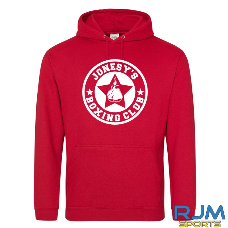 Jonesy's Boxing Club AWDis College Hoodie Fire Red