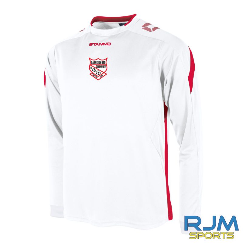 Garnkirk United Community FC Stanno Away Drive Long Sleeve Shirt White Red