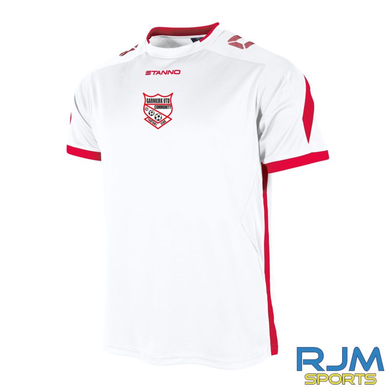 Garnkirk United Community FC Stanno Away Drive Short Sleeve Shirt White Red