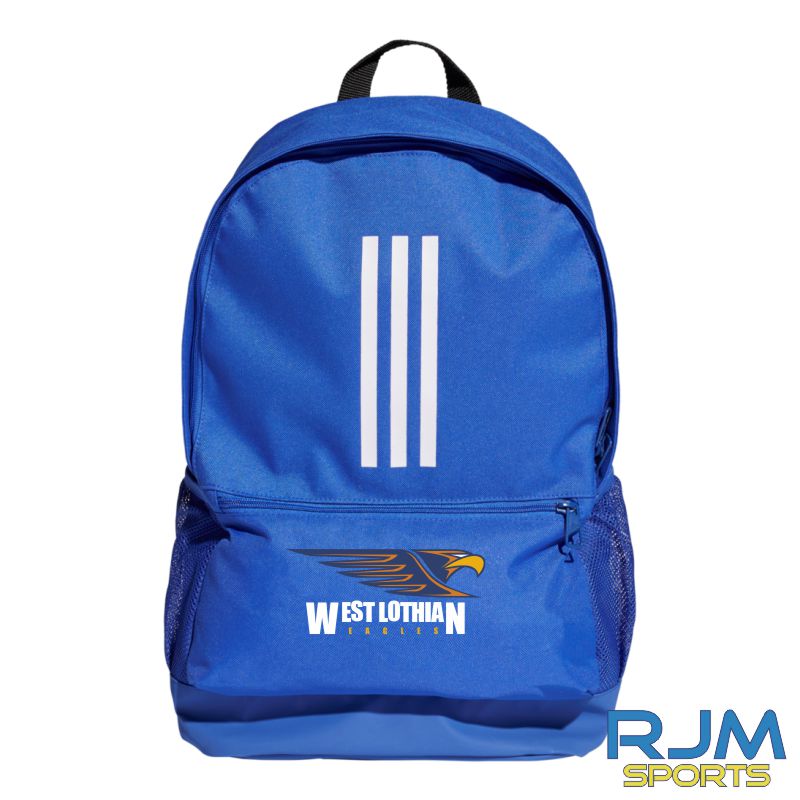 West Lothian Eagles Adidas Tiro Backpack Bold Blue White