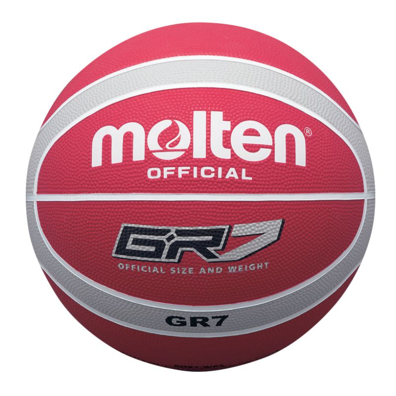 Molten Rubber Basketball Red Silver