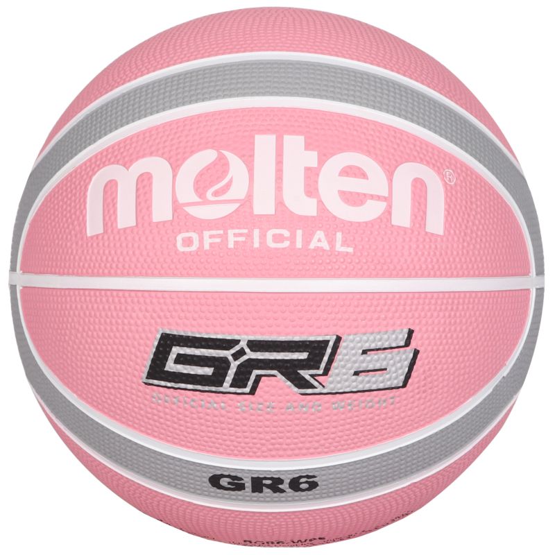 Molten Rubber Basketball Pink Silver