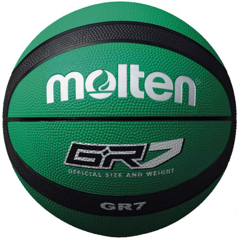 Molten Rubber Basketball Green Black