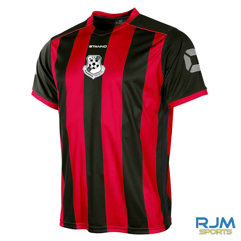 Bonnybridge Youths Stanno Brighton Short Sleeve Home Shirt Black Red