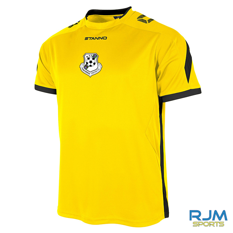 Bonnybridge Youths Stanno Drive Short Sleeve Away Shirt Yellow Black
