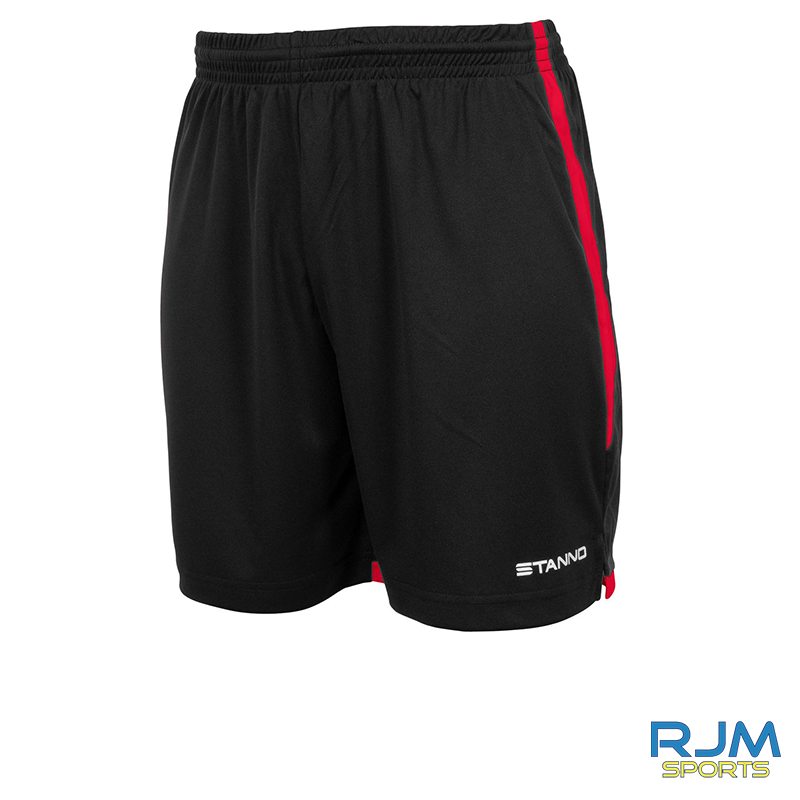 Bonnybridge Youths Stanno Focus Home Shorts Black Red