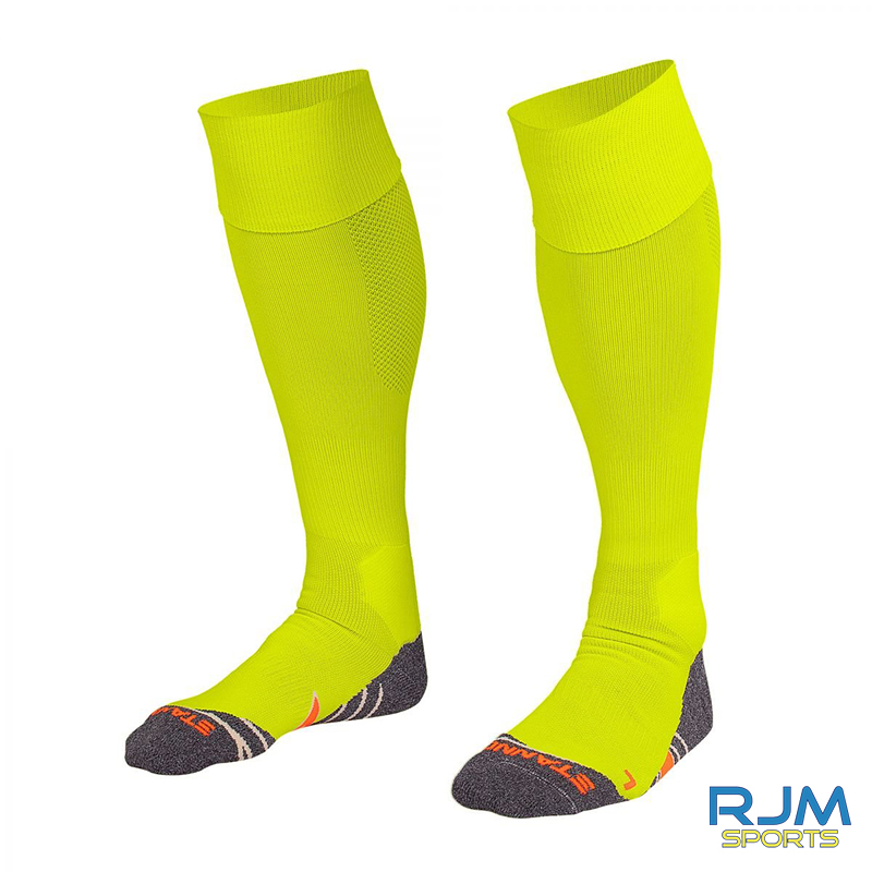 Callander Thistle FC Stanno Uni II Home Sock Neon Yellow