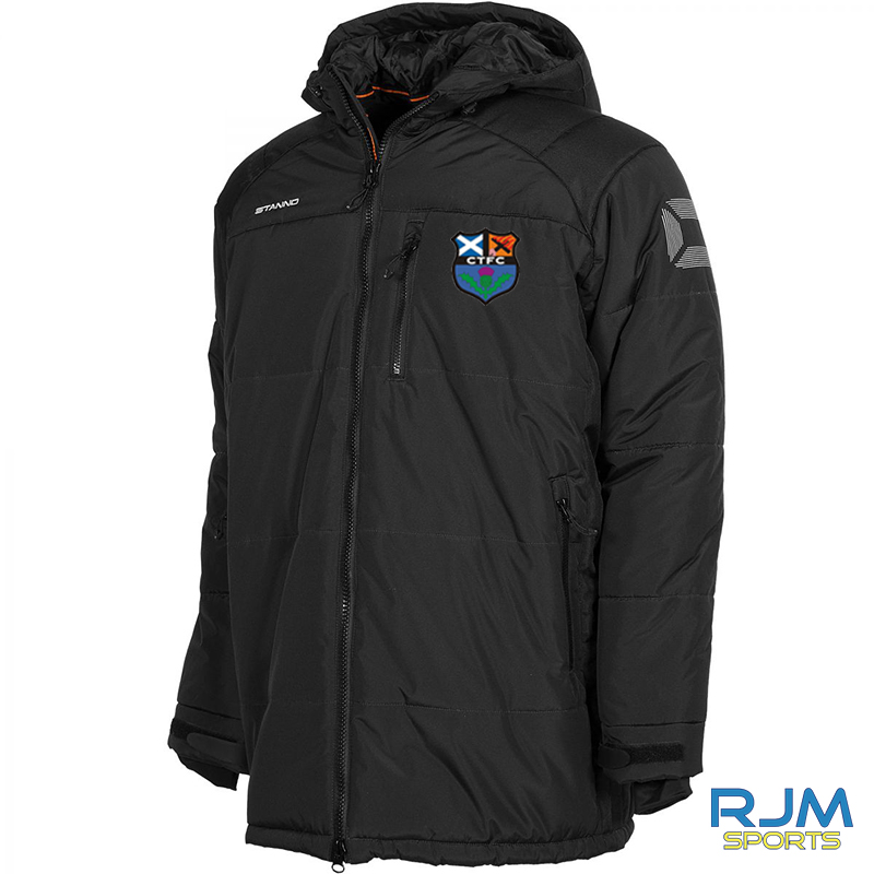 Callander Thistle FC Stanno Centro Padded Coach Jacket Black