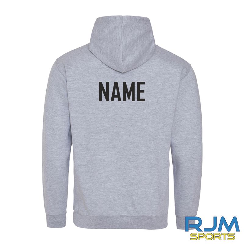 NL Chiefs AWDis Varsity Hoodie Heather Grey Black - Image 2