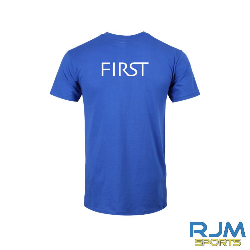 First Swimming AWDis Polyester T-Shirt Royal Blue - Image 2