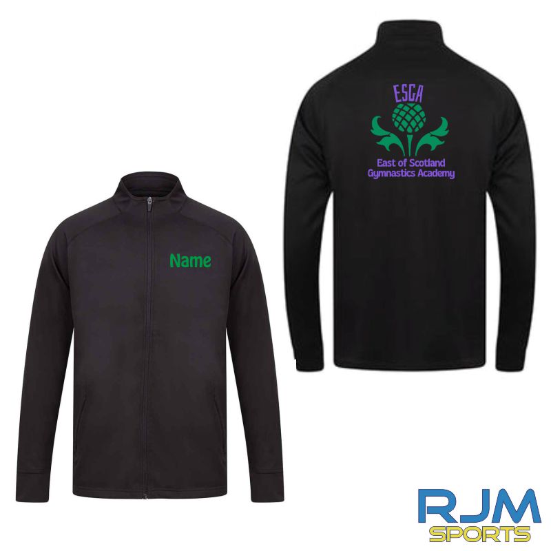 EOS Gymnastics Academy Finden & Hales Knitted Tracksuit Top Black/Black