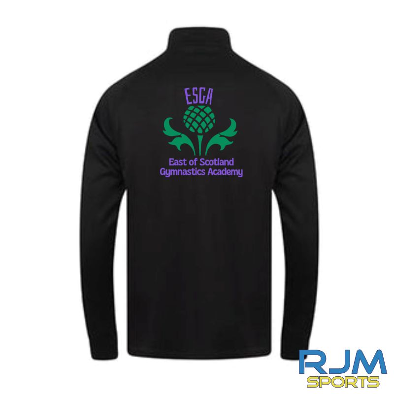 EOS Gymnastics Academy Finden & Hales Knitted Tracksuit Top Black/Black - Image 3