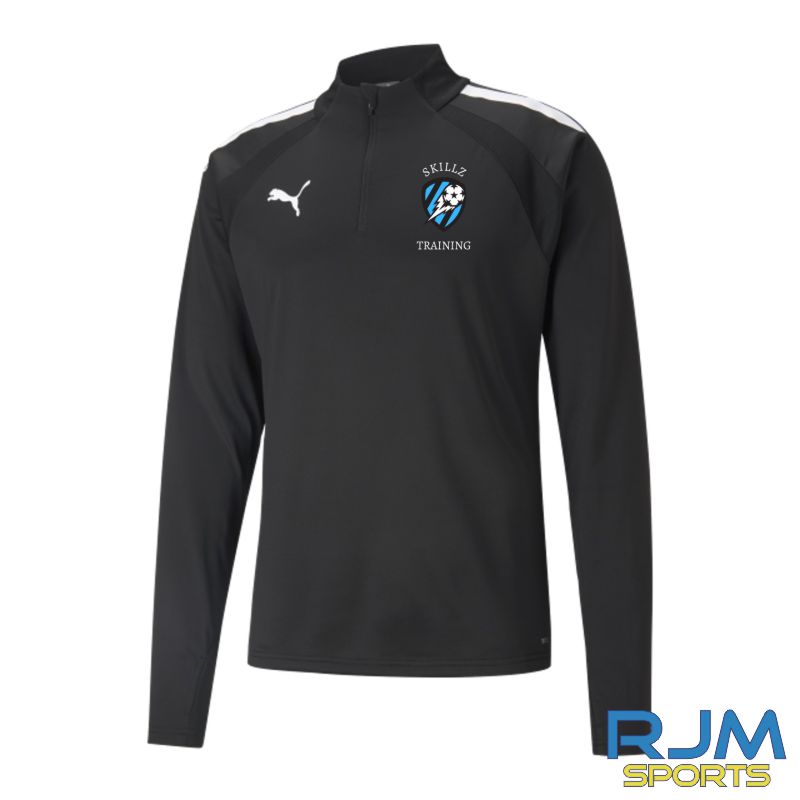 Skillz Training Puma Team Liga 1/4 Zip Black White