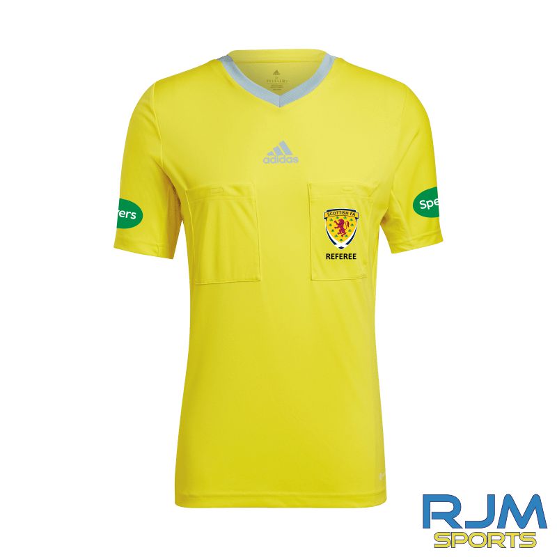 SFA Adidas Referee 22 Short Sleeve Jersey Bright Yellow