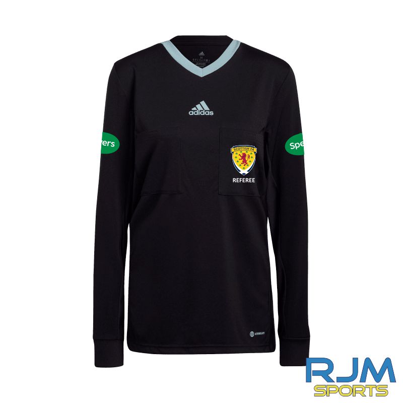 SFA Adidas Referee 22 Long Sleeve Jersey Black