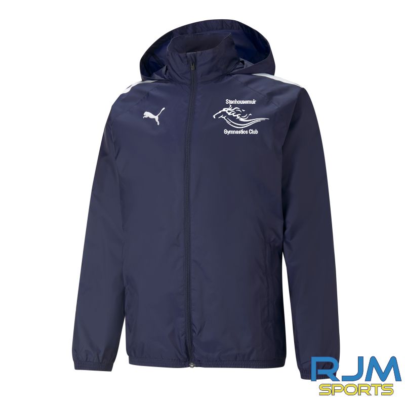Stenhousemuir Gymnastics Club Puma Team Liga All Weather Jacket Peacoat White