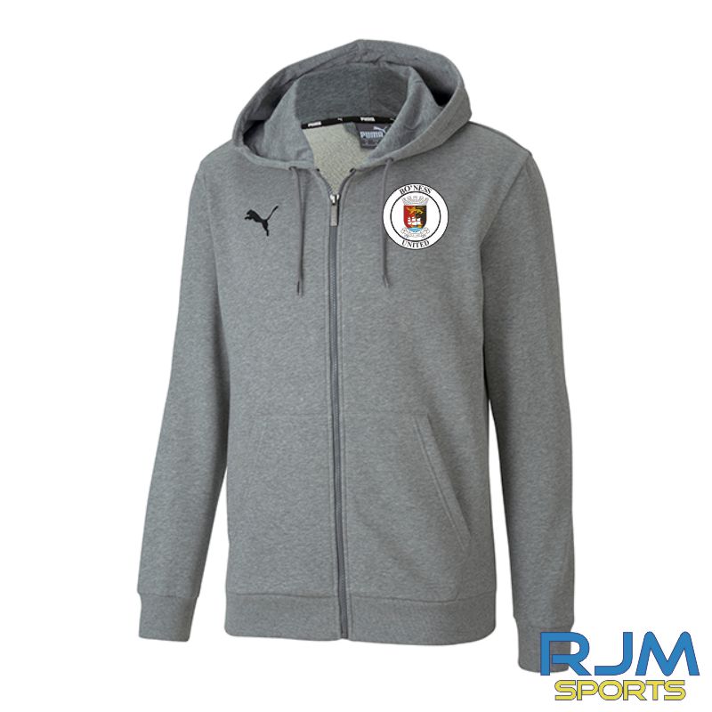 Bo'ness Utd FC Puma Goal Casuals Full Zip Hoody Medium Grey Heather