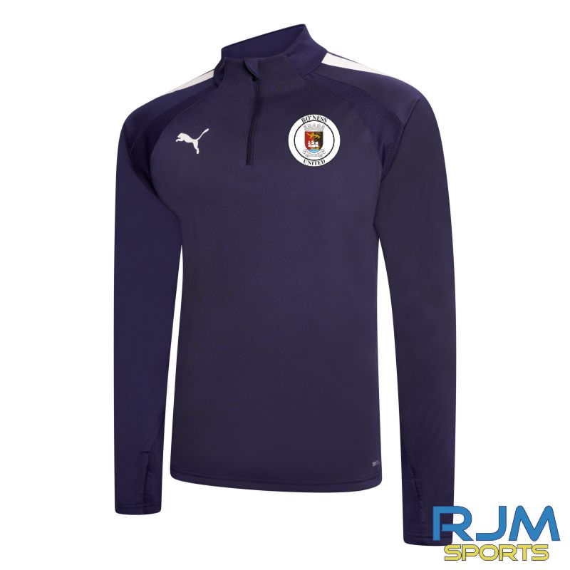 Bo'ness Utd FC Puma Team Liga 1/4 Zip Peacoat