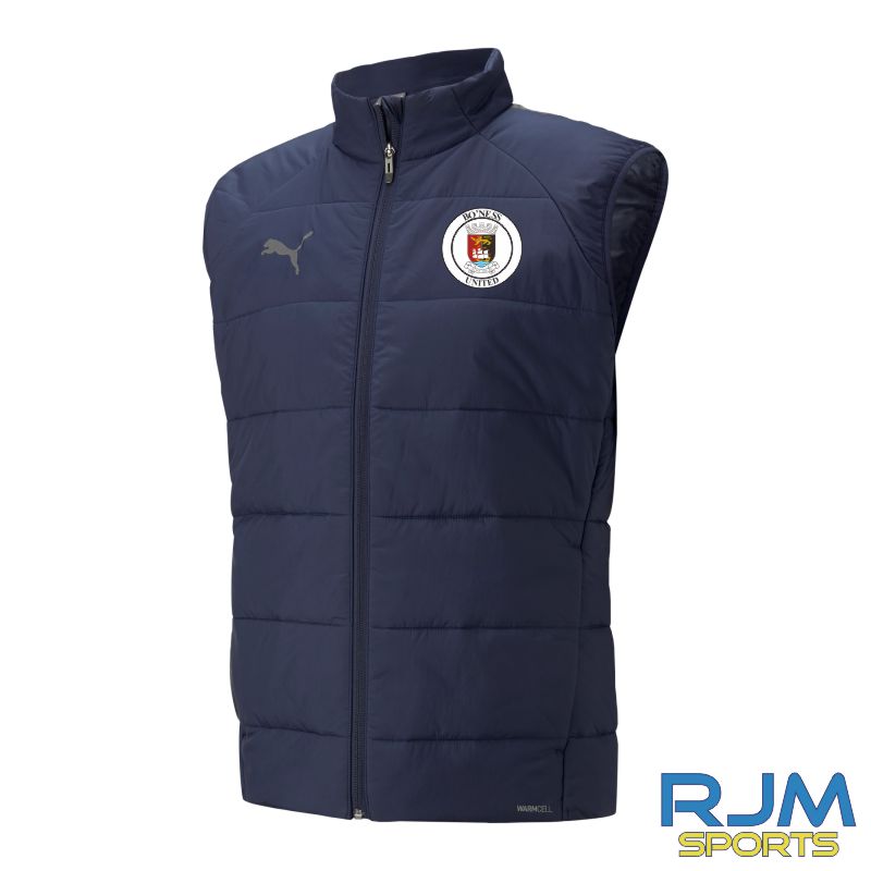 Bo'ness Utd FC Puma Team Liga Bodywarmer Peacoat