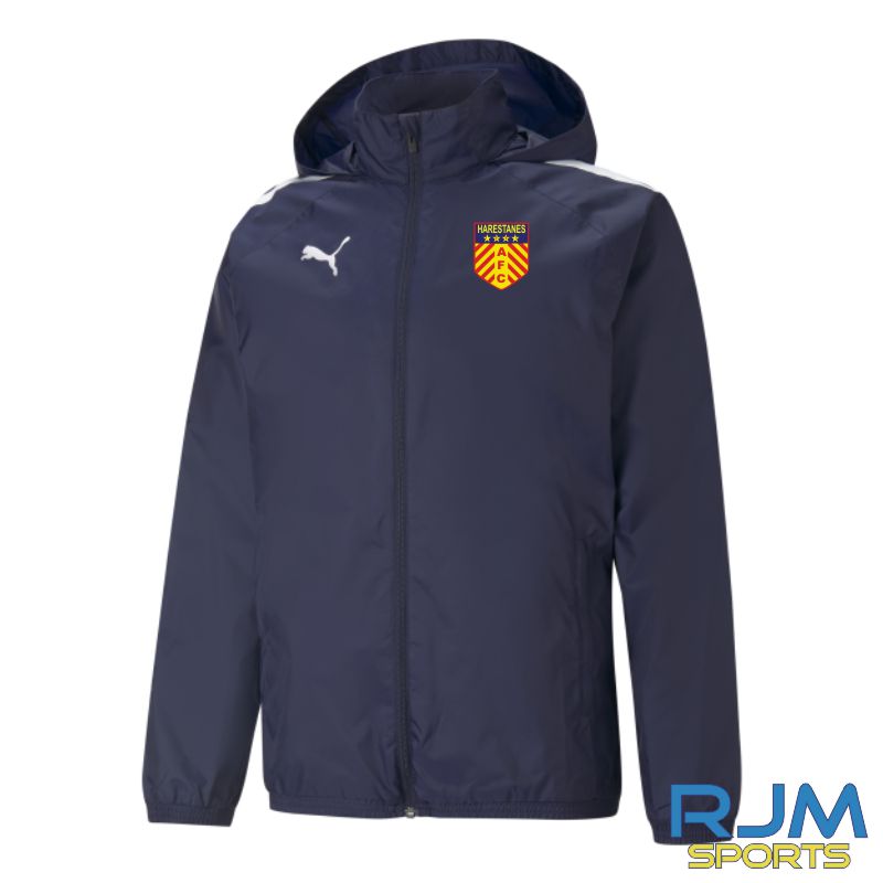 Harestanes AFC Puma Team Liga All Weather Jacket Peacoat White