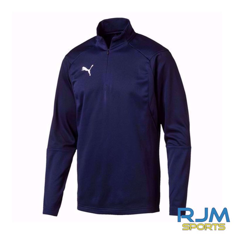Puma Liga 1/4 Zip Peacoat - Clearance