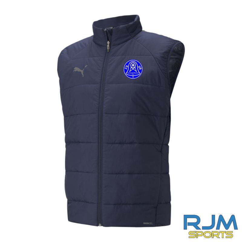 Dundonald Blubell JFC Coaches Puma Liga Vest Jacket Peacoat
