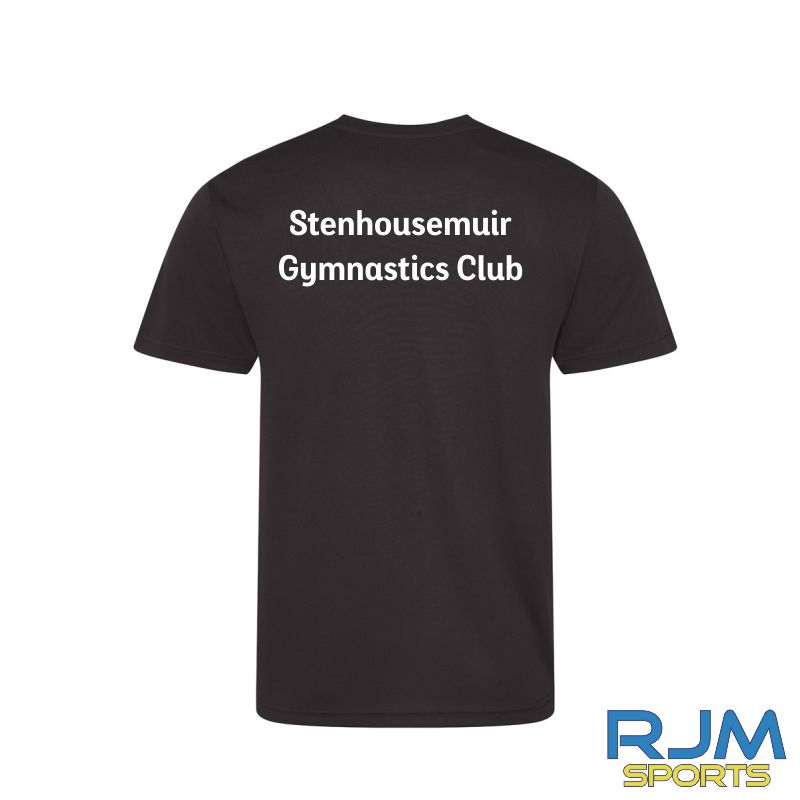 Stenhousemuir Gymnastics Club Girls Sol's T-Shirt Deep Black - Image 2