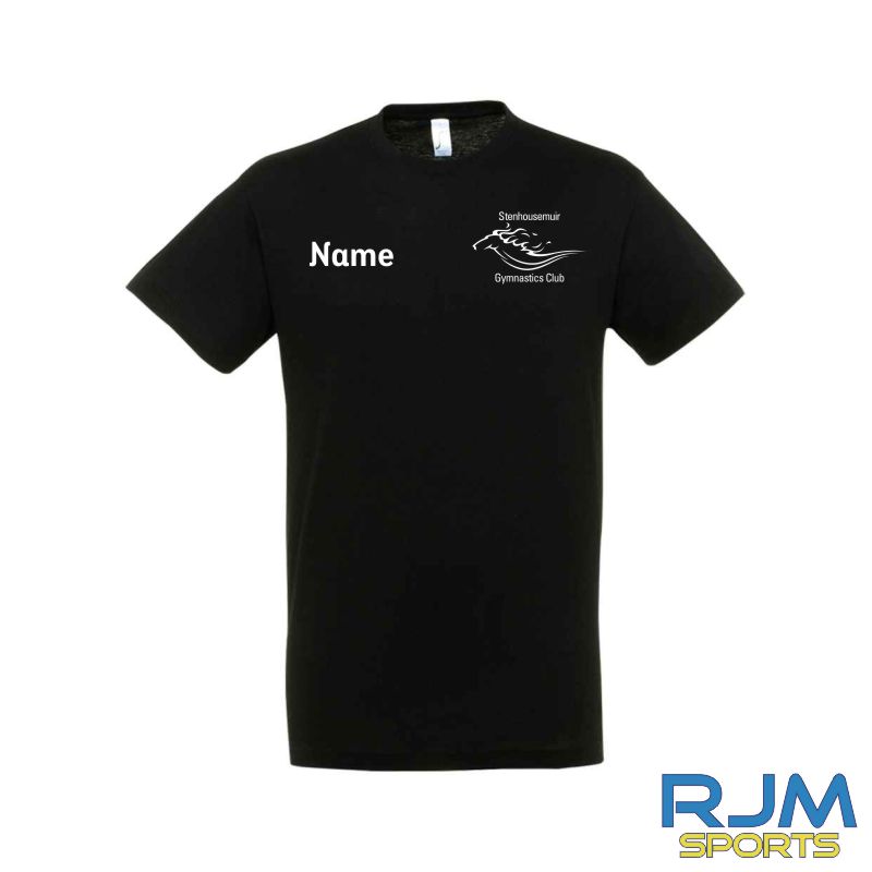 Stenhousemuir Gymnastics Club Girls Sol's T-Shirt Deep Black