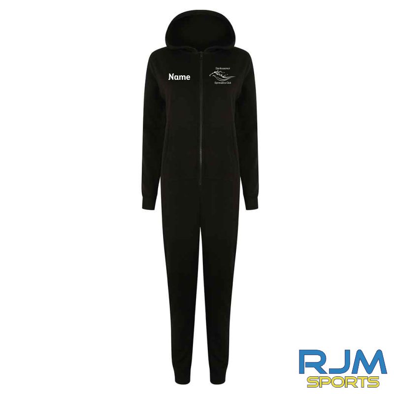 Stenhousemuir Gymnastics Club Girls SF Onesie Black