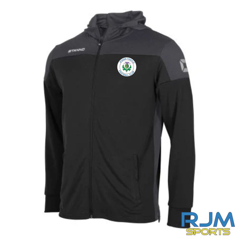 Steins Thistle FC Stanno Pride Coaches Players Hooded Sweat Jacket Black