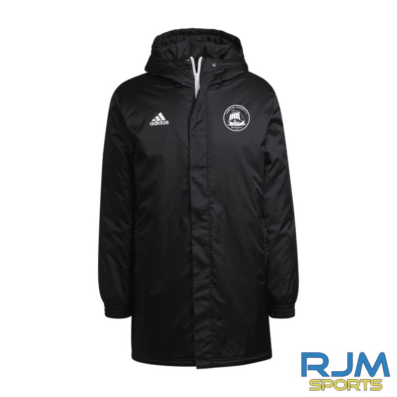 Camelon Juniors FC Adidas Entrada 22 Stadium Jacket Black