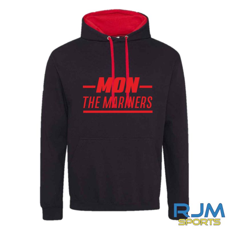 Camelon Juniors FC AWDis Varsity Hoodie Black Red