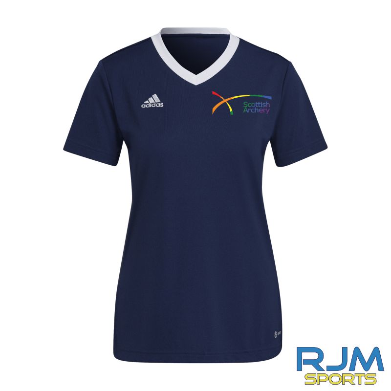 Scottish Archery Adidas Entrada 22 Women's Jersey Team Navy Blue