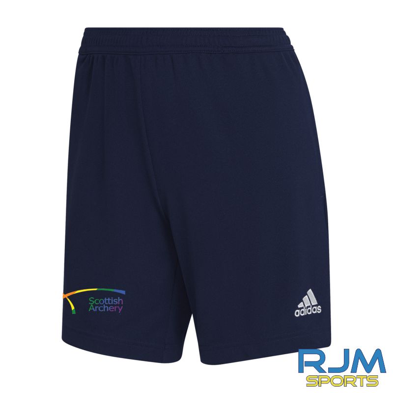Scottish Archery Adidas Entrada 22 Women's Shorts Team Navy Blue
