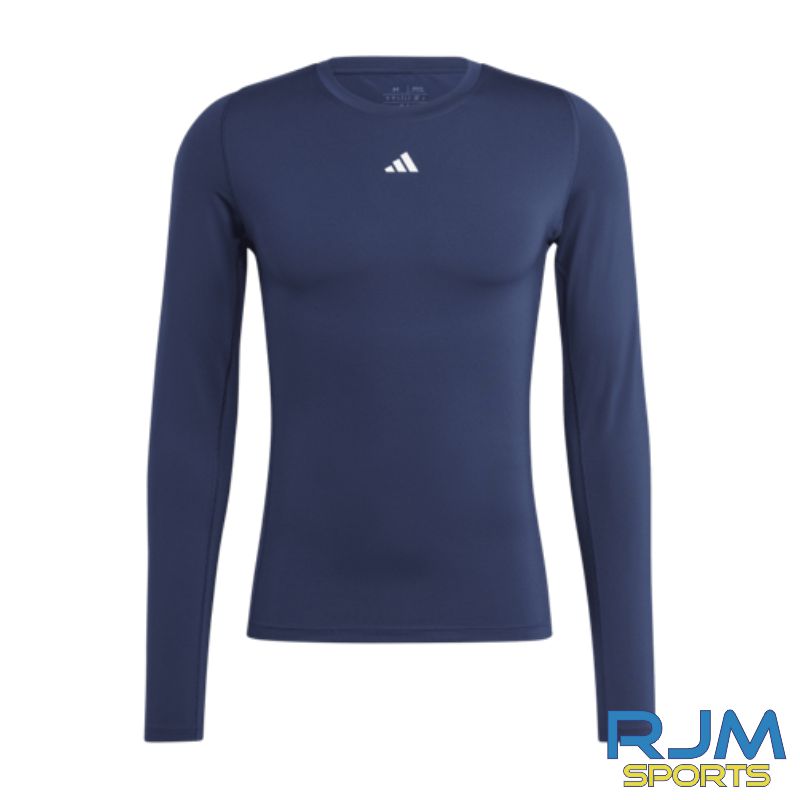 Scottish Archery Adidas Techfit Longsleeve Tee Team Navy Blue