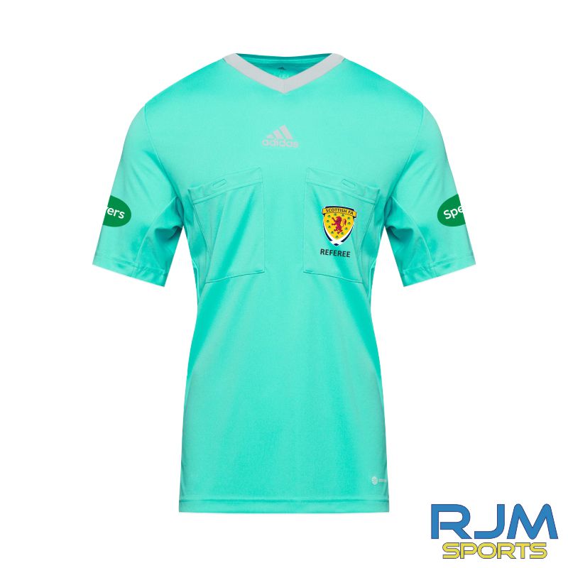 SFA Adidas Referee 22 Short Sleeve Jersey Mint Rush