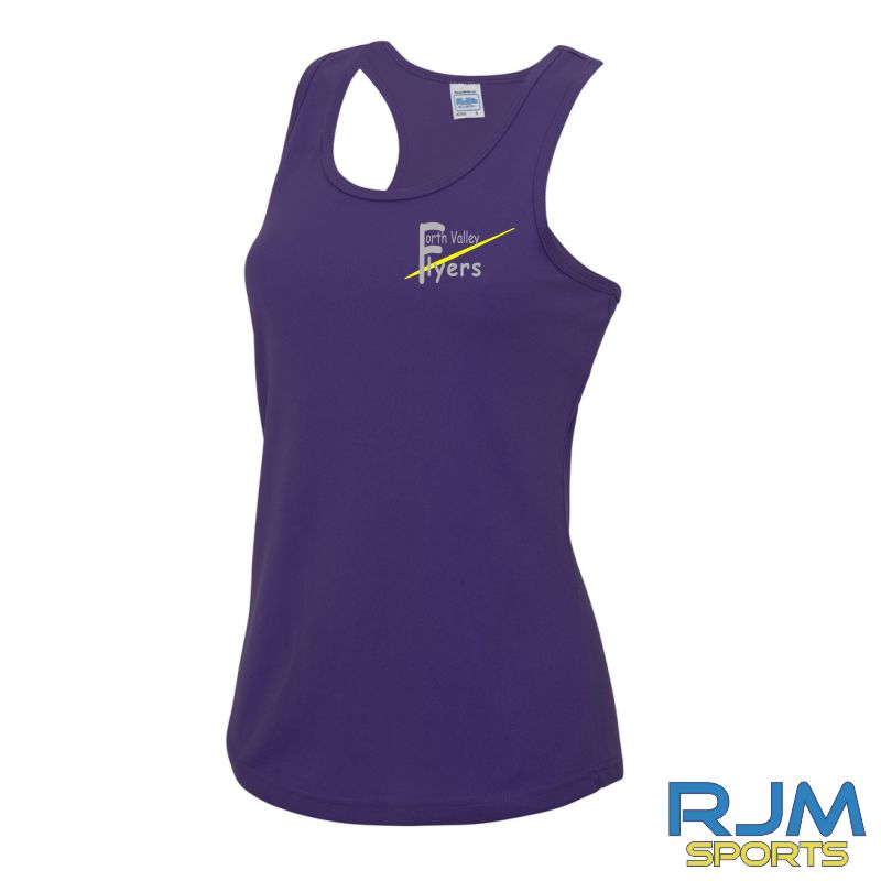 Forth Valley Flyers AWDis Dri Fit Ladies Vest Purple