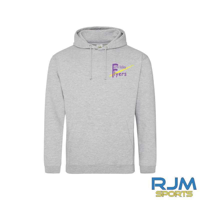 Forth Valley Flyers AWDis Pullover Hoody Heather Grey