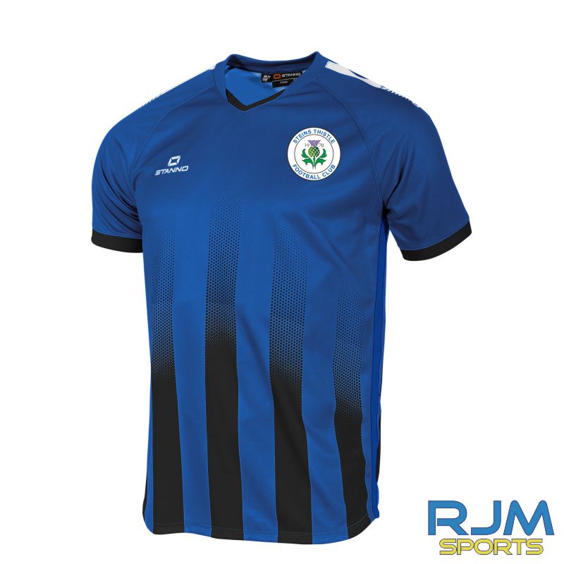 Steins Thistle FC New Stanno Home Vivid Short Sleeve Shirt Royal Black