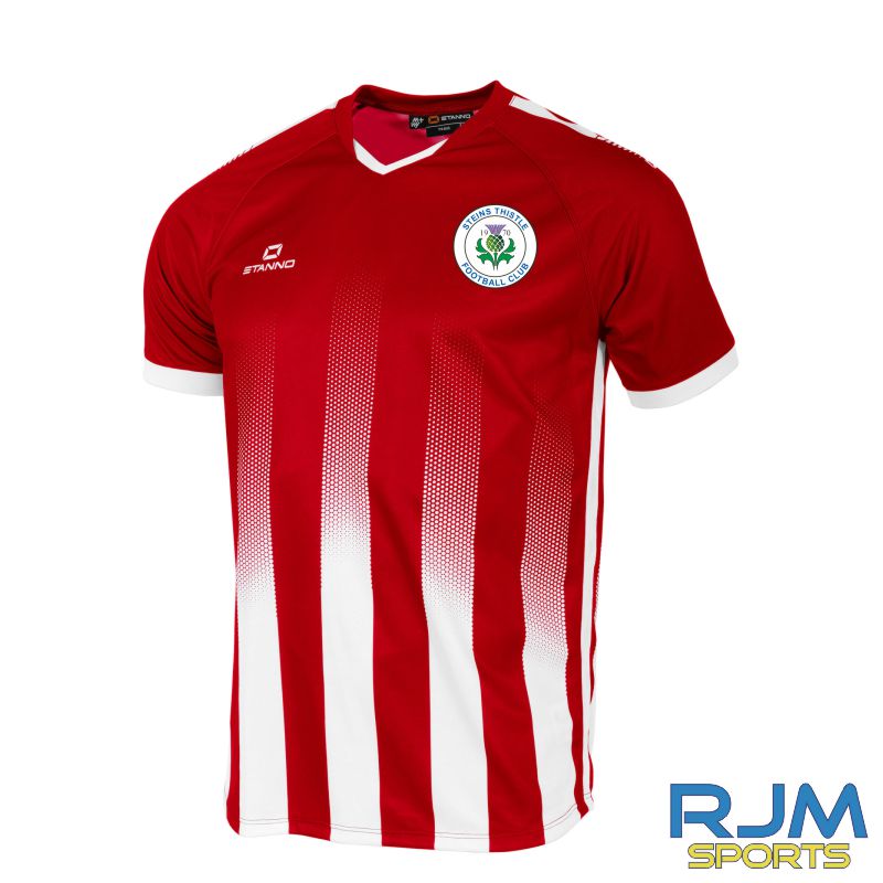 Steins Thistle FC New Stanno Away Vivid Short Sleeve Shirt Red White