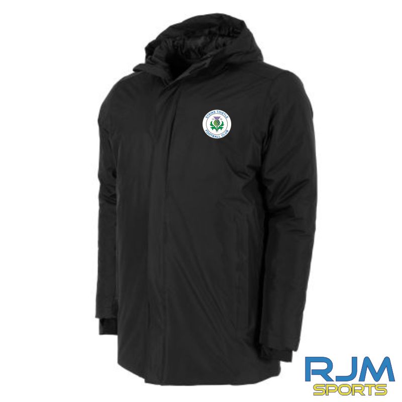 Steins Thistle FC Stanno Prime Padded Coach Jacket Black