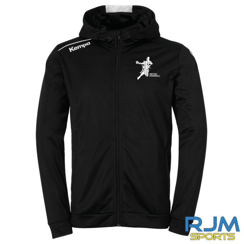 British Handball Association Kempa Player Hood Jacket Black