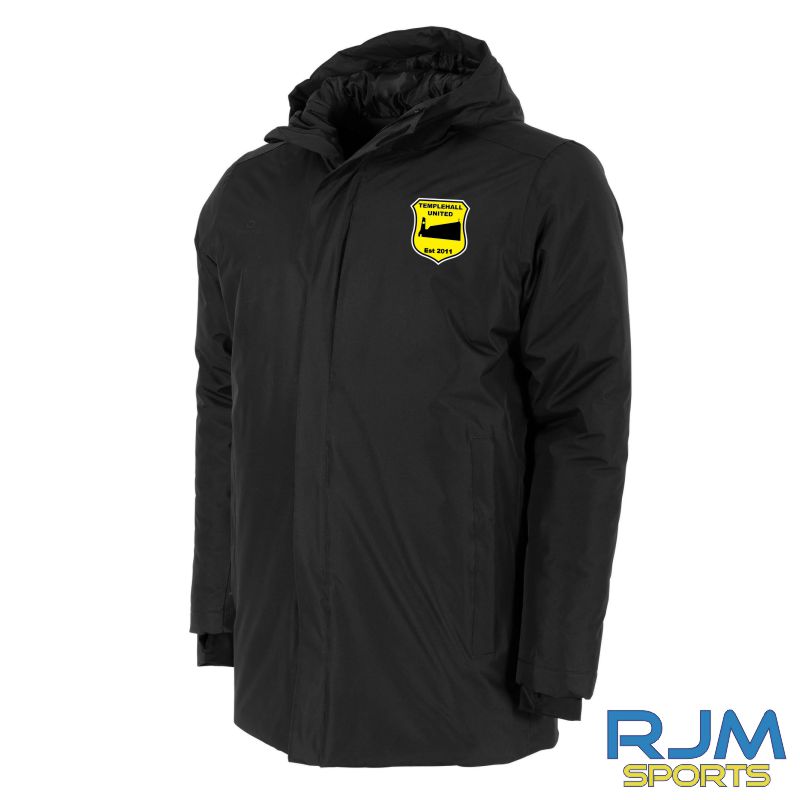 Templehall United Stanno Prime Padded Coach Jacket Black
