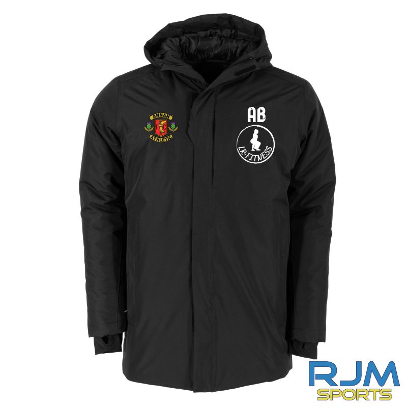 Annan Athletic Ladies FC Stanno Prime Padded Coach Jacket Black