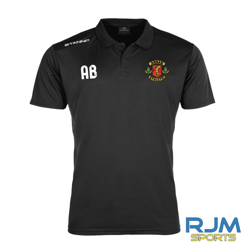Annan Athletic Ladies FC Stanno Field Polo Shirt Black